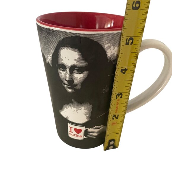 Room Creative 07 Mona Lisa Tall Coffee Mug Coffee Makes Me Smile Ceramic Louvre - Picture 7 of 7